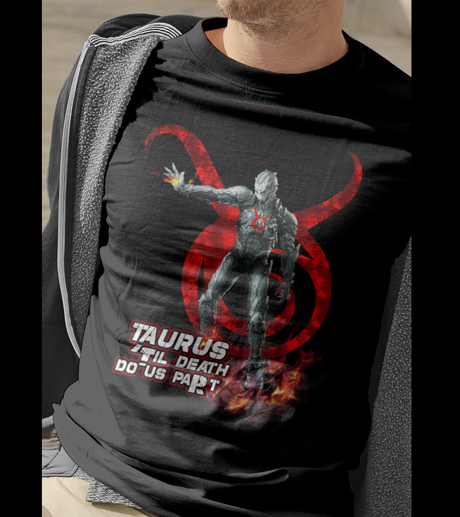 Taurus Until Death Do Us Part Red Symbol Iconic Character Marvel Fans T-Shirt