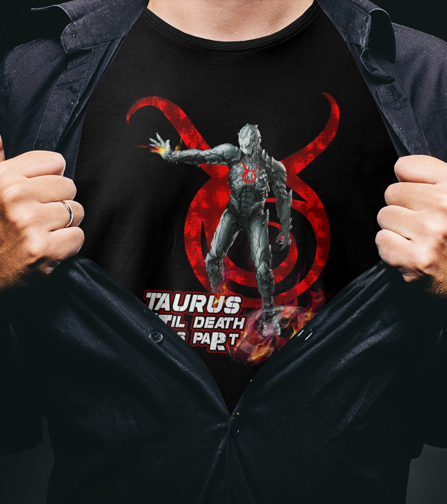 Taurus Until Death Do Us Part Red Symbol Iconic Character Marvel Fans T-Shirt