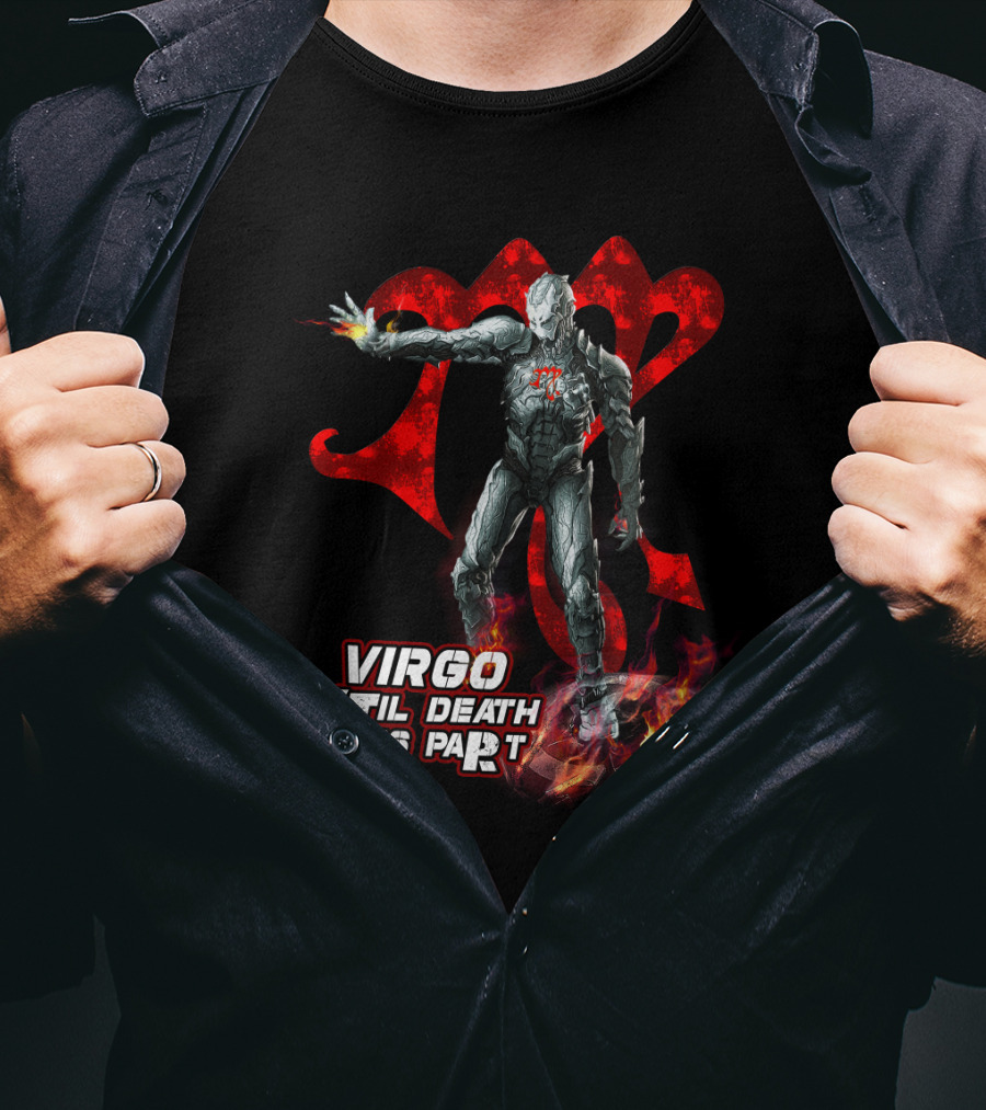Virgo Til Death Do Us Part Marvel Iron Man Fans T-Shirt