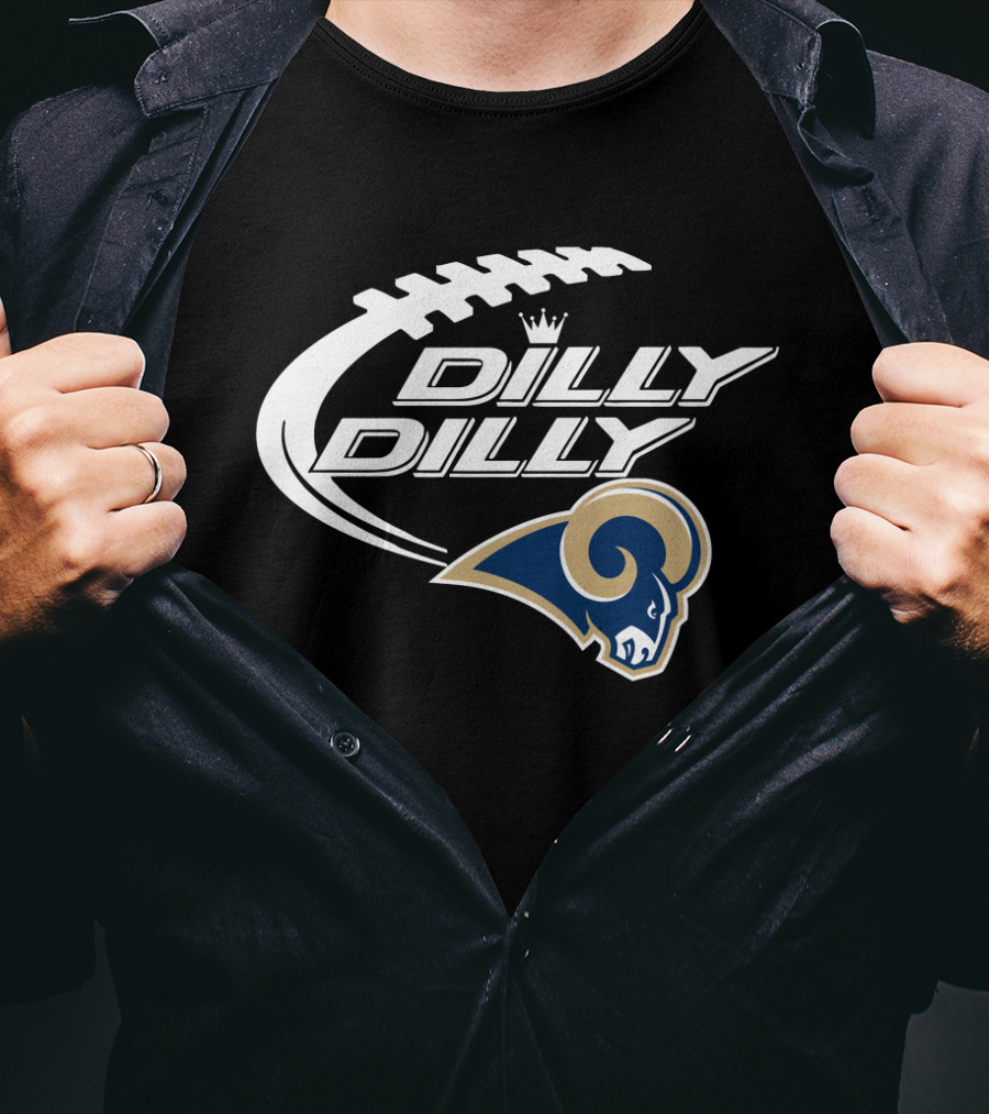 Los Angeles Rams Dilly Dilly Bud Light Football T-Shirt
