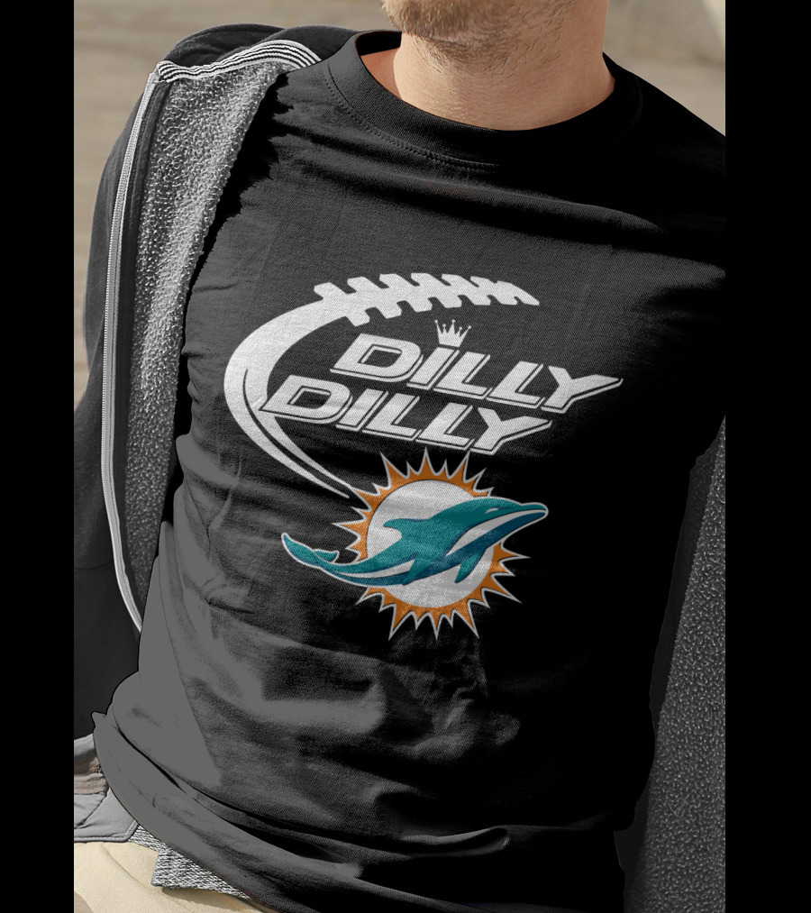 Dilly Dilly Miami Dolphins Bud Light Football T-Shirt