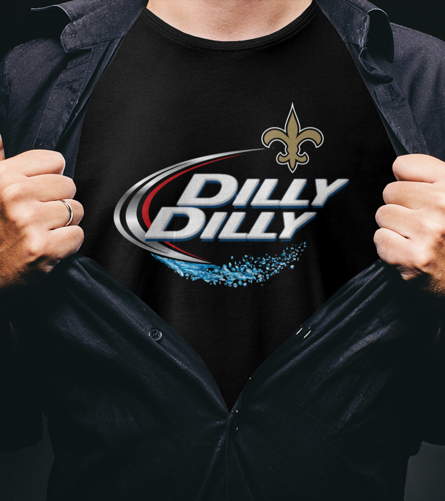 New Orleans Saints Nfl Fan Dilly Dilly Fleur-De-Lis T-Shirt