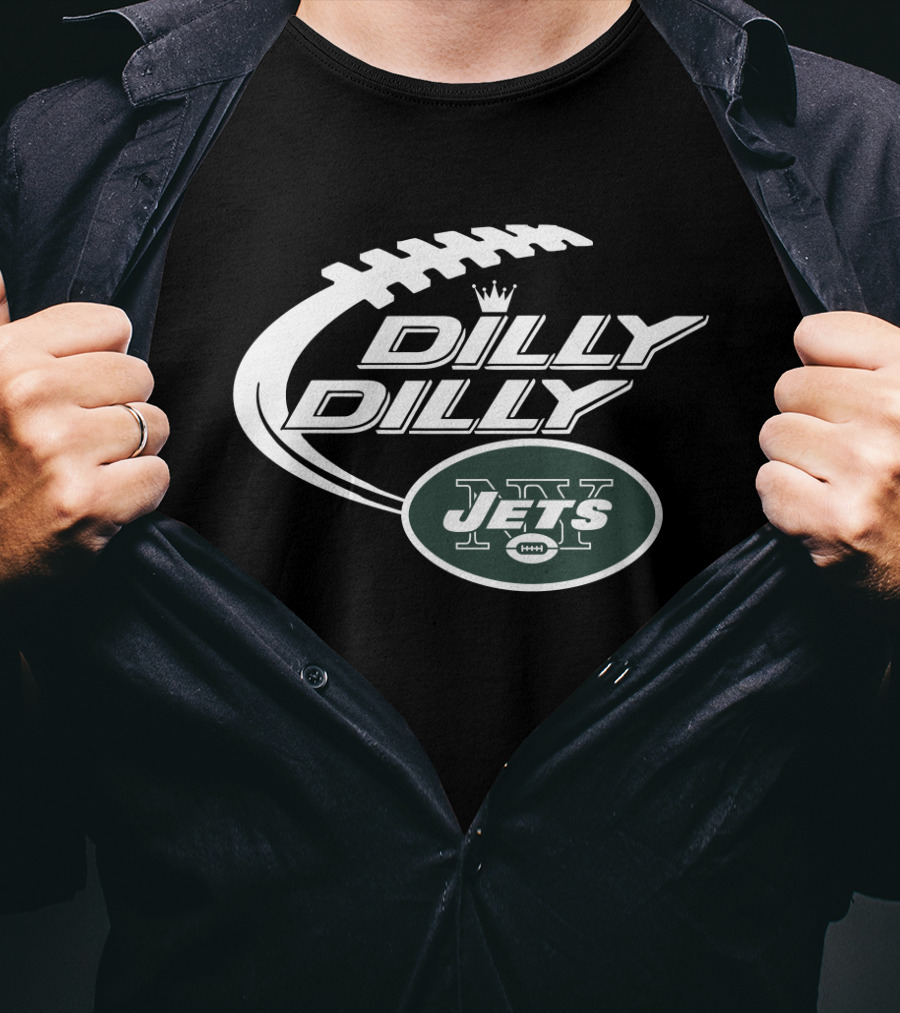 New York Jets Dilly Dilly Bud Light Football Theme T-Shirt