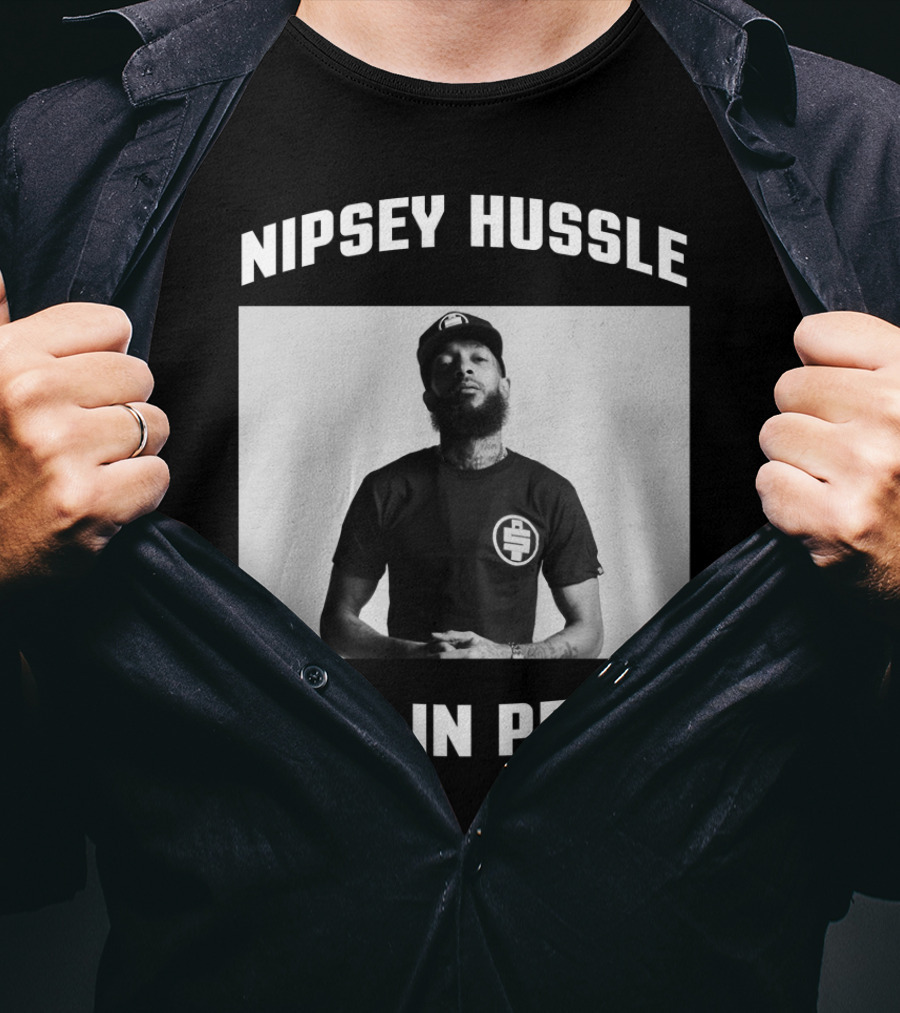 Nipsey Hussle Rest In Peace Memorial Tribute With Iconic Cap T-Shirt