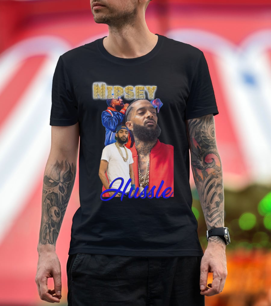Nipsey Hussle Retro Rap Legends Iconic Collage T-Shirt