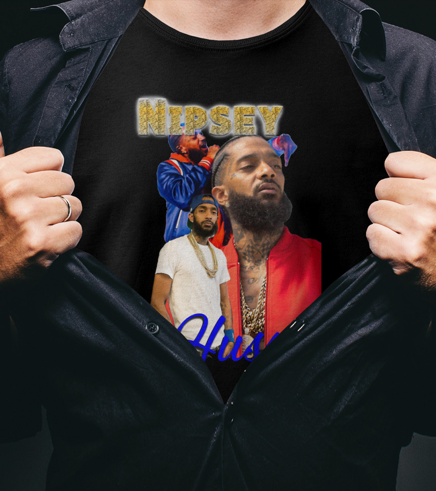 Nipsey Hussle Retro Rap Legends Iconic Collage T-Shirt