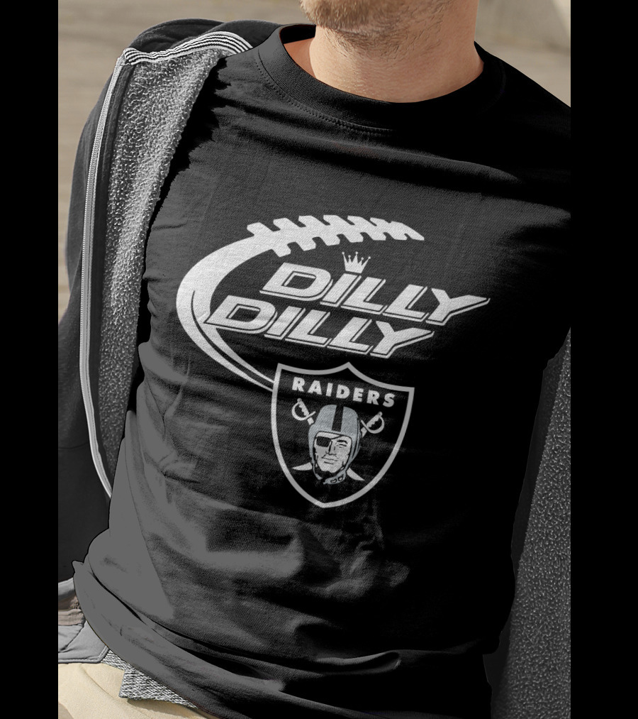 Oakland Raiders Dilly Dilly Bud Light Football Theme T-Shirt