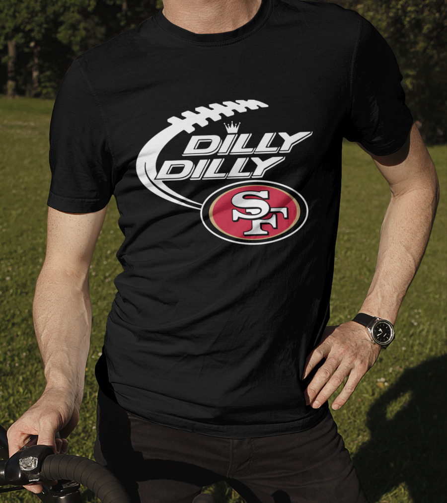 San Francisco 49ers Dilly Dilly Bud Light Football T-Shirt
