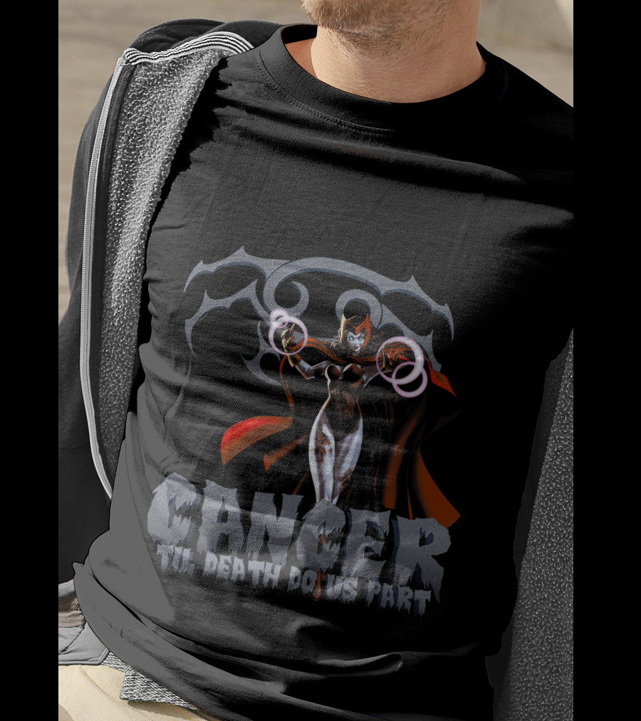 Cancer Til Death Do Us Part Scarlet Witch Marvel Fans T-Shirt