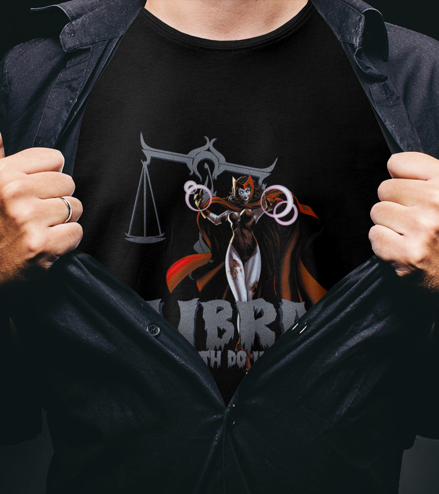 Libra Til Death Do Us Part Scarlet Witch Marvel Fans T-Shirt