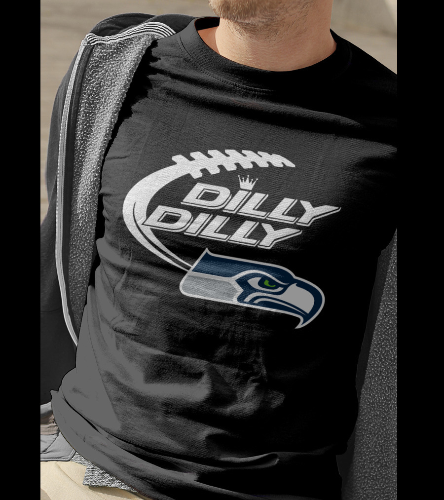Dilly Dilly Seattle Seahawks Bud Light Football T-Shirt