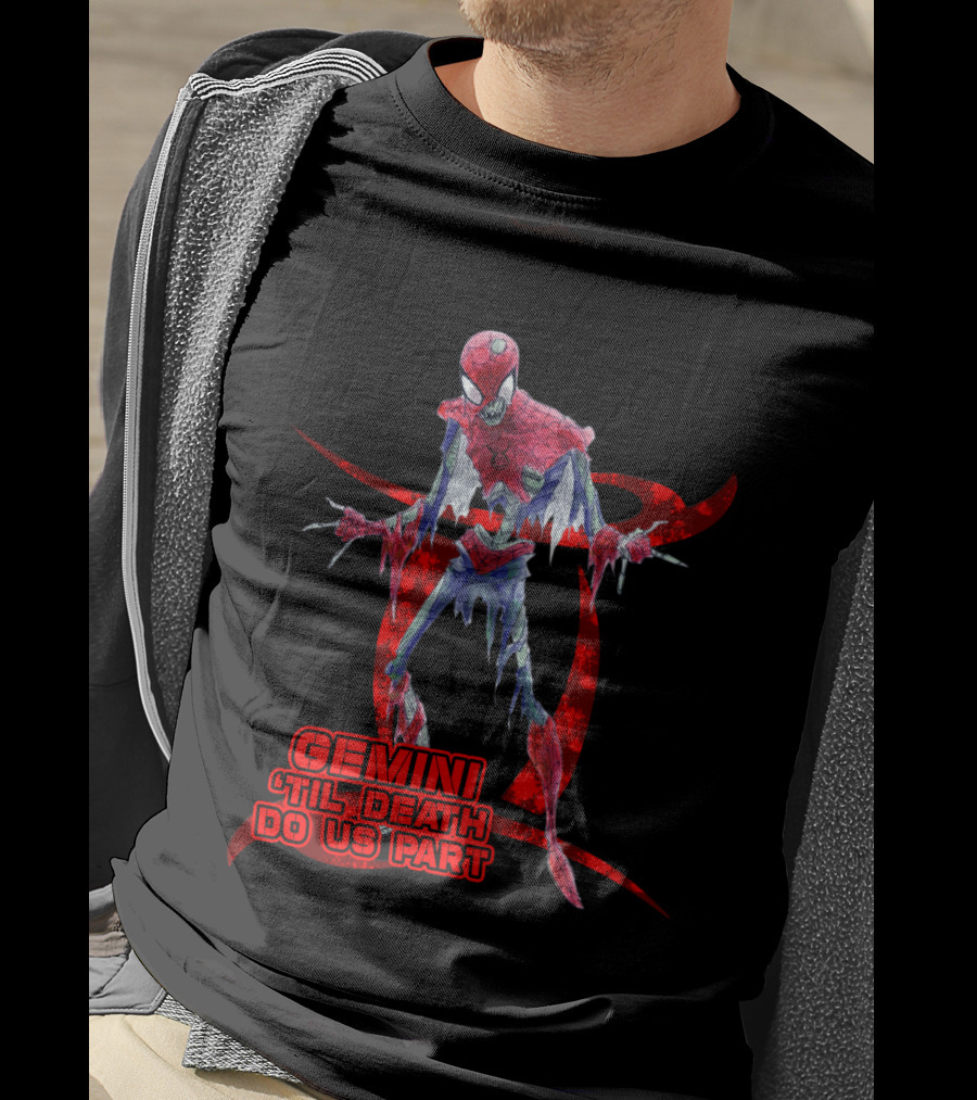 Gemini 'Til Death Do Us Part Spide Marvel Fans T-Shirt