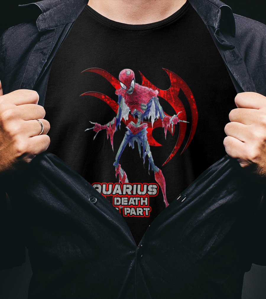 Aquarius 'Til Death Do Us Part Spider Marvel Fans T-Shirt