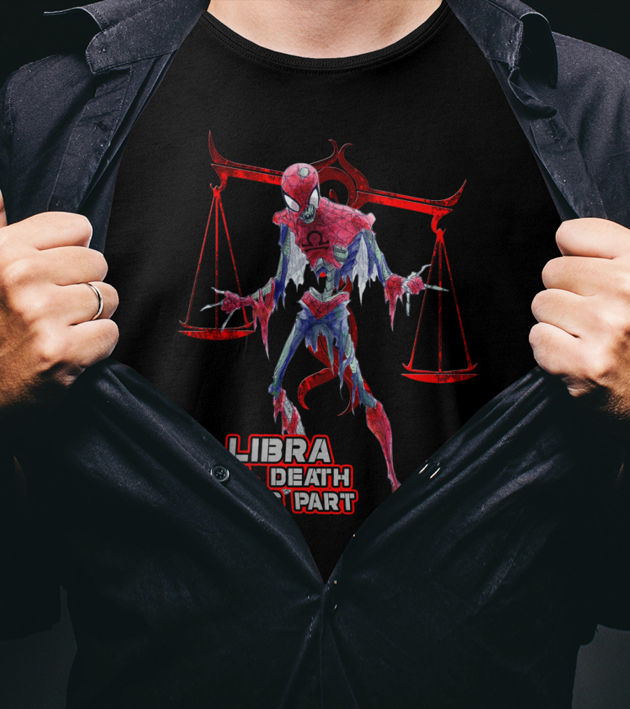 Libra 'Til Death Do Us Part Spider Man Marvel Fans T-Shirt