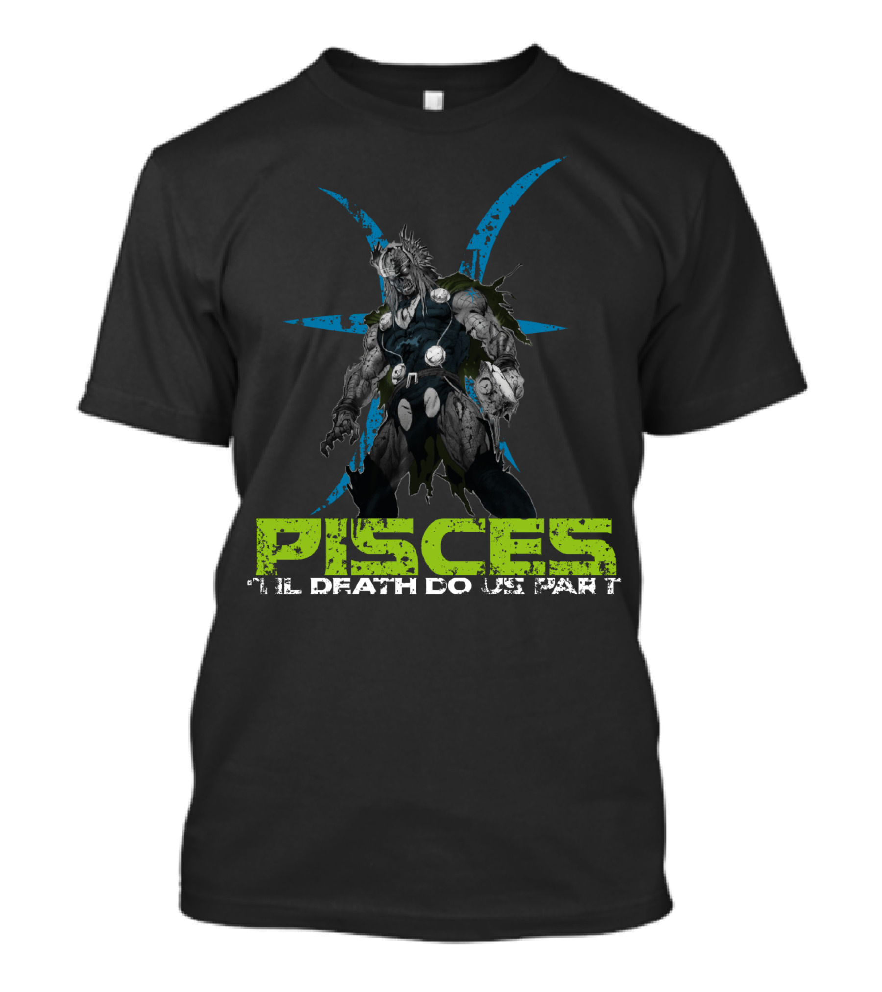 Marvel Thor Zombie Pisces Til Death Do Us Part T-Shirt