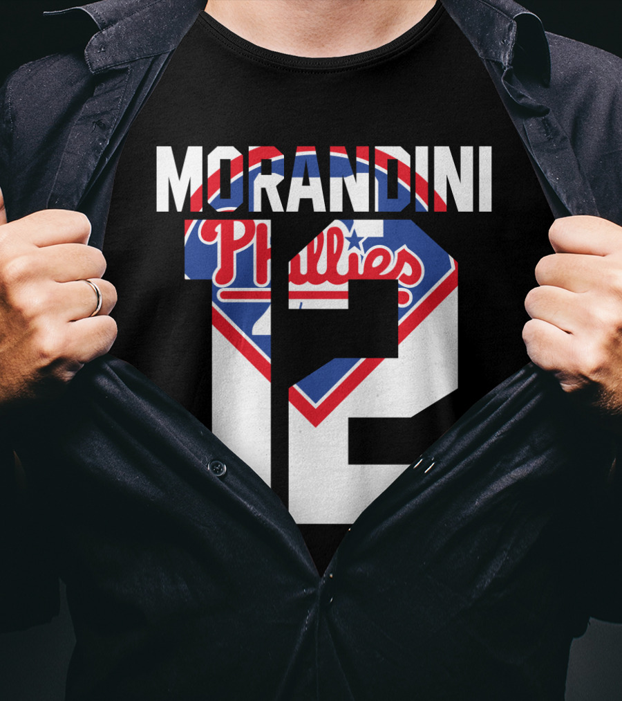 Morandini 12 Philadelphia Phillies 1993 Baseball Team Retro T-Shirt