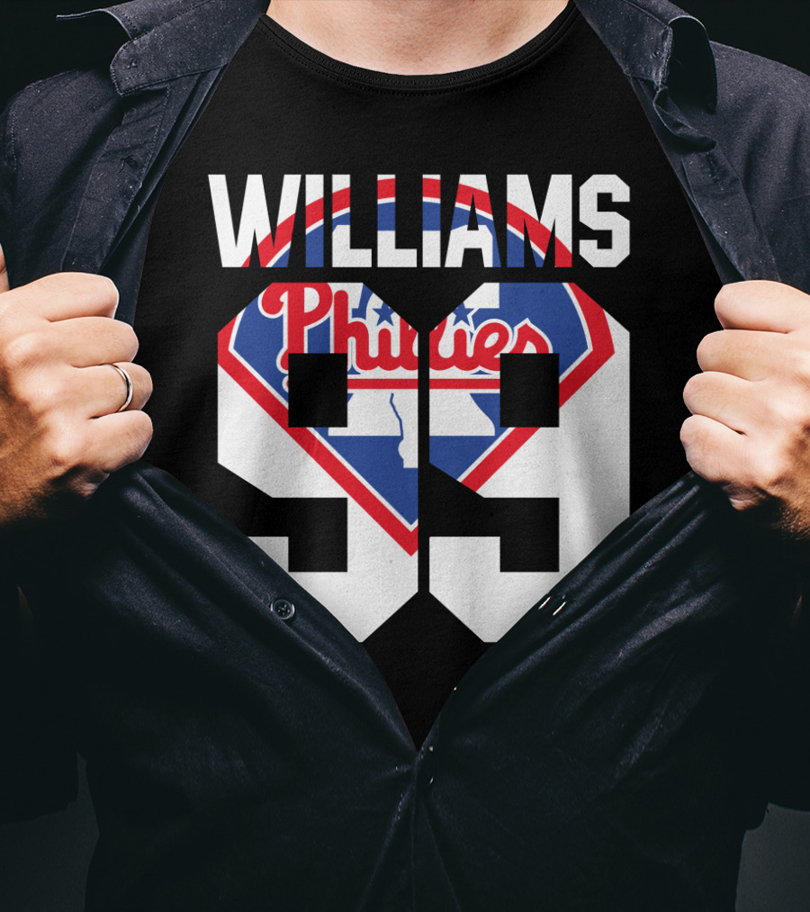 Philadelphia Phillies 1993 Williams 99 Baseball T-Shirt