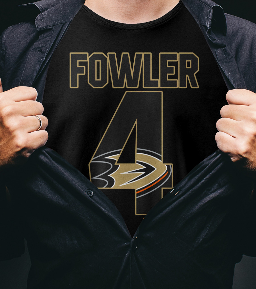 Anaheim Ducks Cam Fowler Number 4 NHL T-Shirt