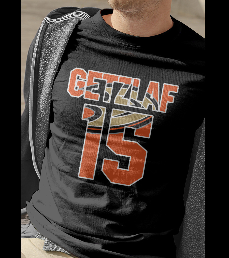 Anaheim Ducks Ryan Getzlaf Number 15 NHL T-Shirt