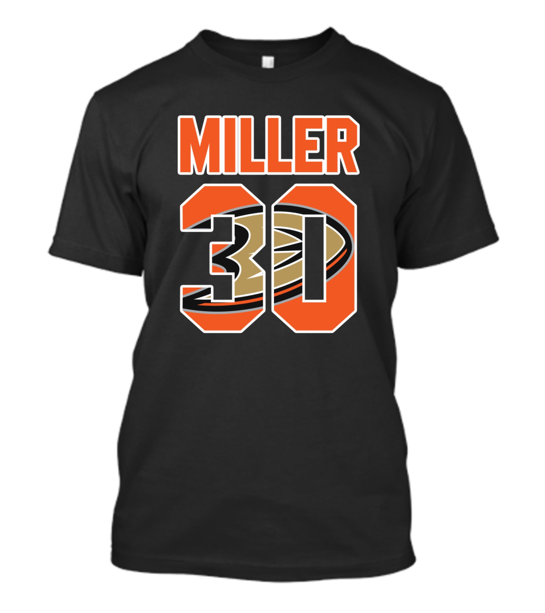Miller Anaheim Ducks 30 NHL Hockey Ryan T-Shirt