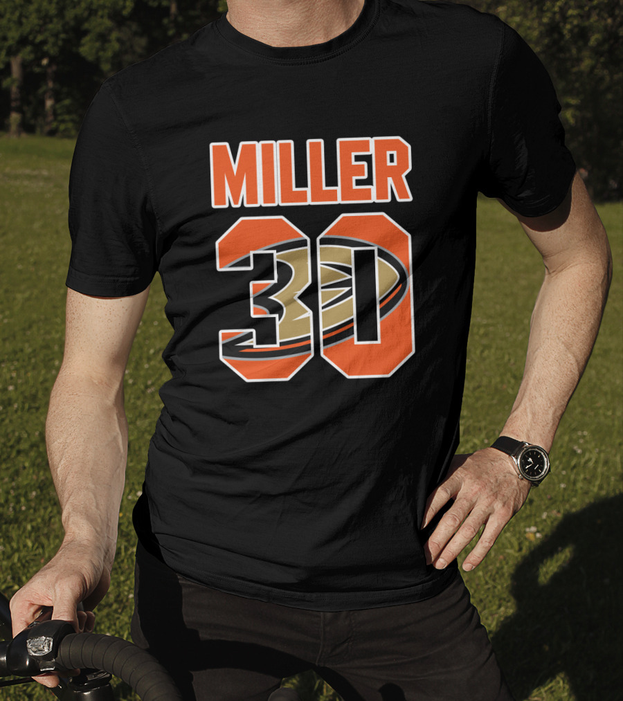 Miller Anaheim Ducks 30 NHL Hockey Ryan T-Shirt