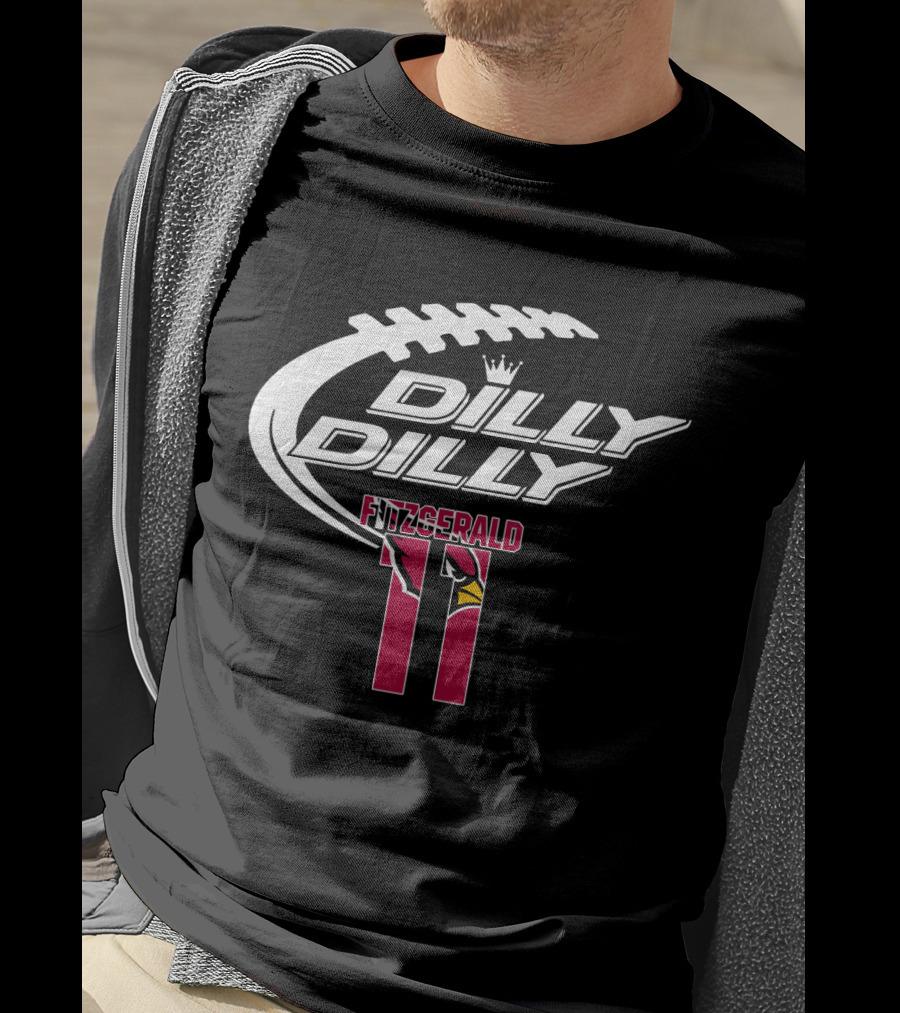 Arizona Cardinals Fitzgerald 11 Dilly Dilly Football T-Shirt