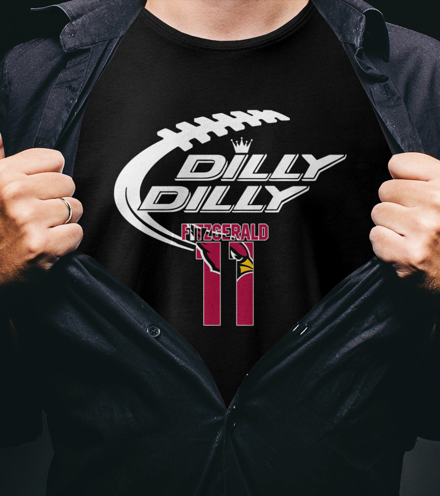 Arizona Cardinals Fitzgerald 11 Dilly Dilly Football T-Shirt