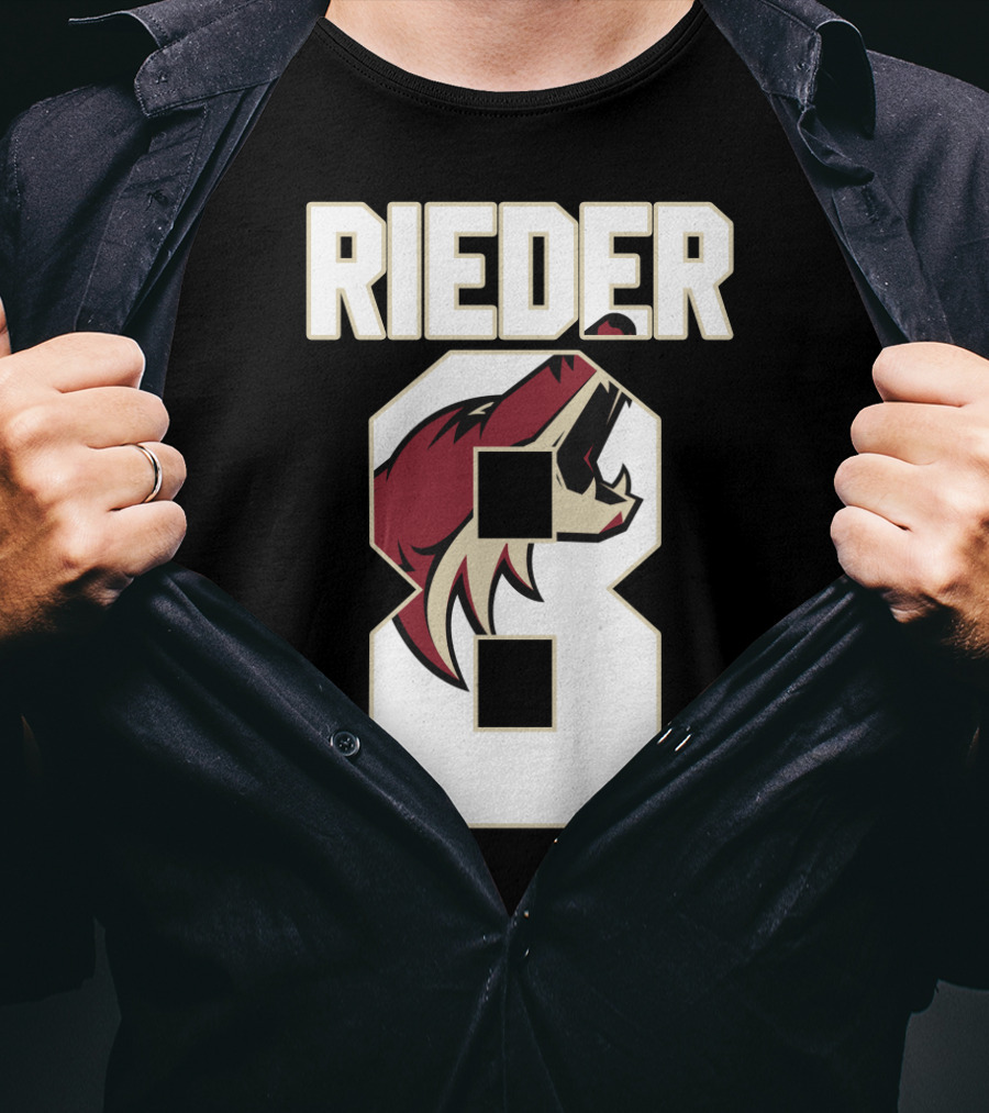 Arizona Coyotes Tobias Rieder Number 8 NHL Team T-Shirt