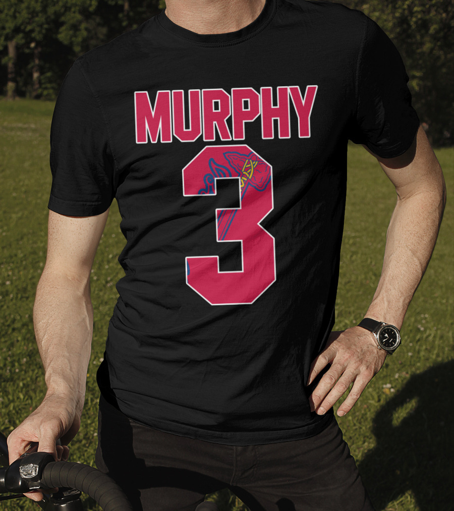 Atlanta Braves Dale Murphy Number 3 Jersey With Iconic Tomahawk T-Shirt