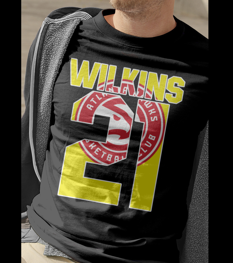 Atlanta Hawks Dominique Wilkins 21 Basketball T-Shirt