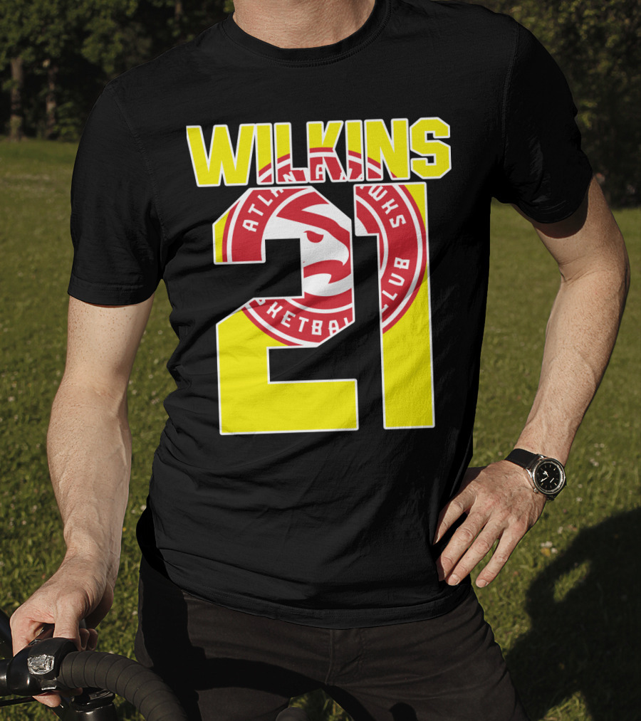 Atlanta Hawks Dominique Wilkins 21 Basketball T-Shirt
