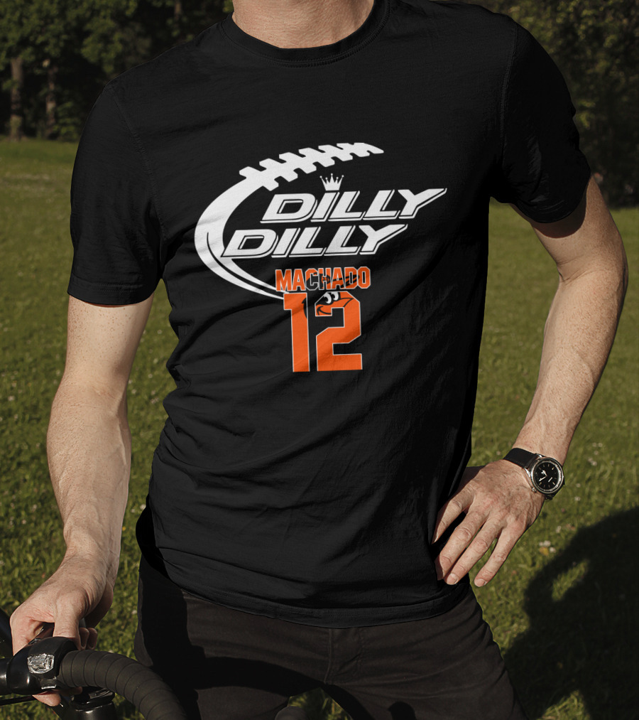 Dilly Dilly Machado 12 Baltimore Orioles Football Crown T-Shirt