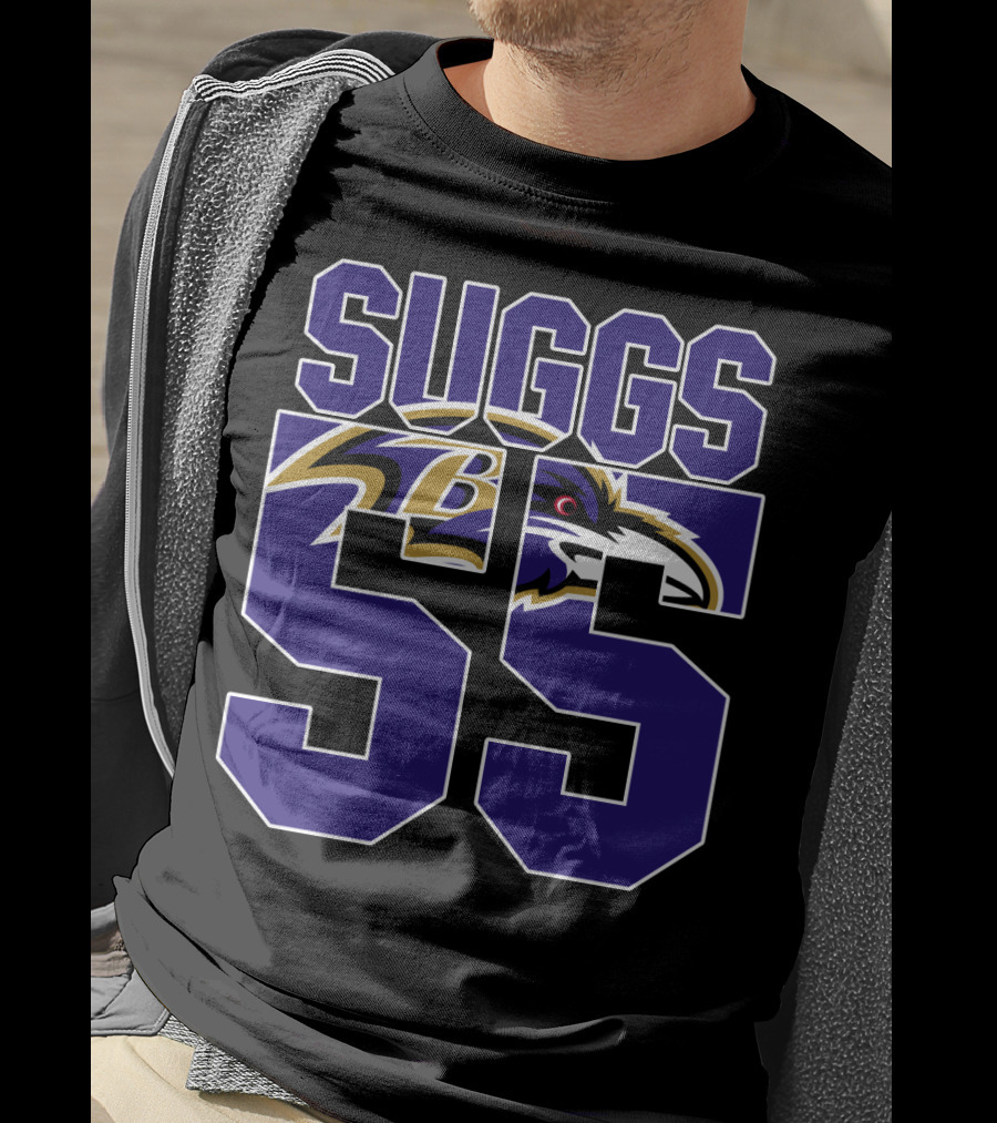 Baltimore Ravens Suggs 55 Jersey T-Shirt