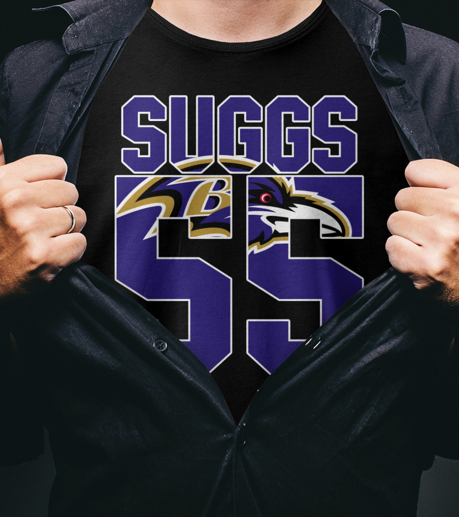 Baltimore Ravens Suggs 55 Jersey T-Shirt