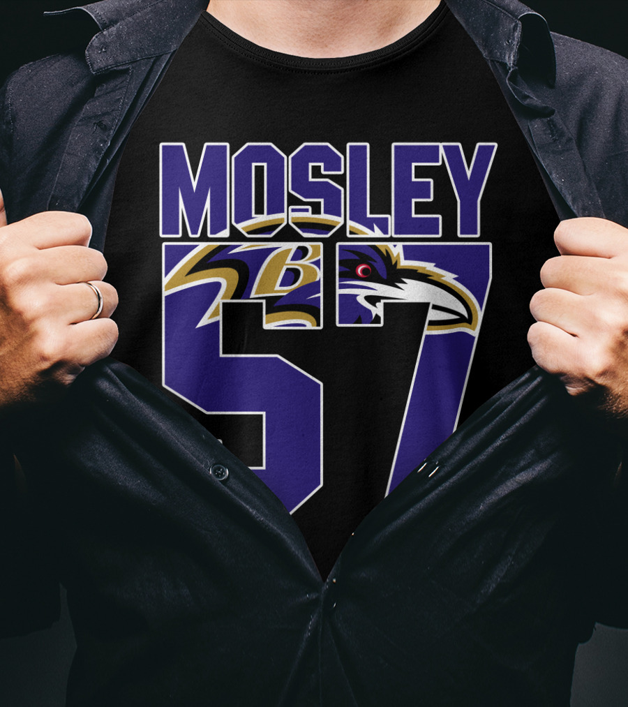 Mosley 57 Baltimore Ravens Player Jersey T-Shirt
