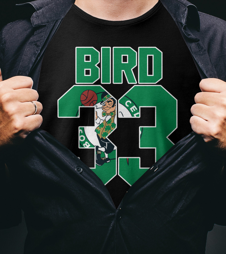Boston Celtics Bird 33 Retro T-Shirt