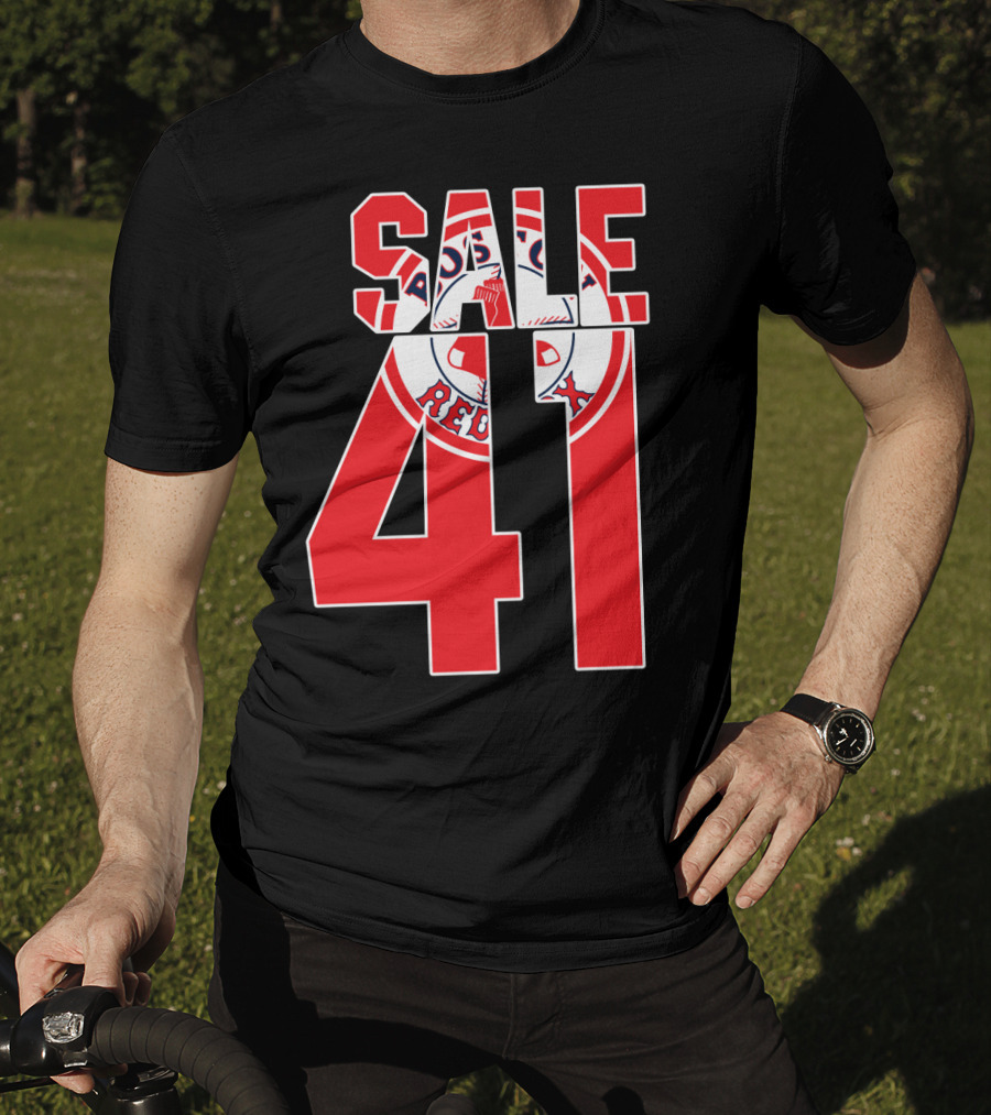 Boston Red Sox Chris Sale 41 Baseball T-Shirt