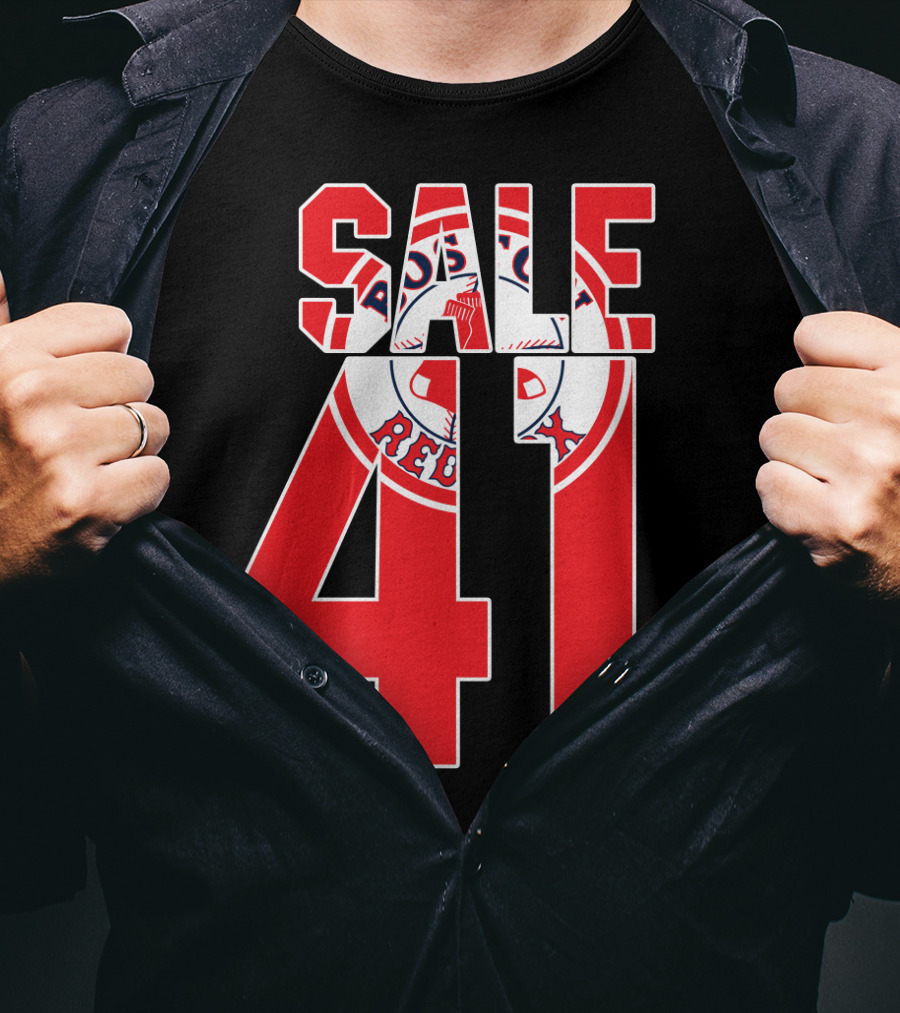 Boston Red Sox Chris Sale 41 Baseball T-Shirt