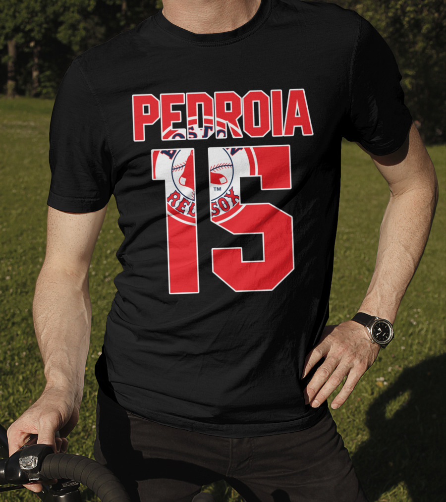 Boston Red Sox Dustin Pedroia 15 Majestic T-Shirt