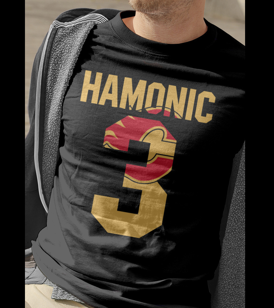 Calgary Flames Hamonic Number 3 NHL Fans Hockey T-Shirt