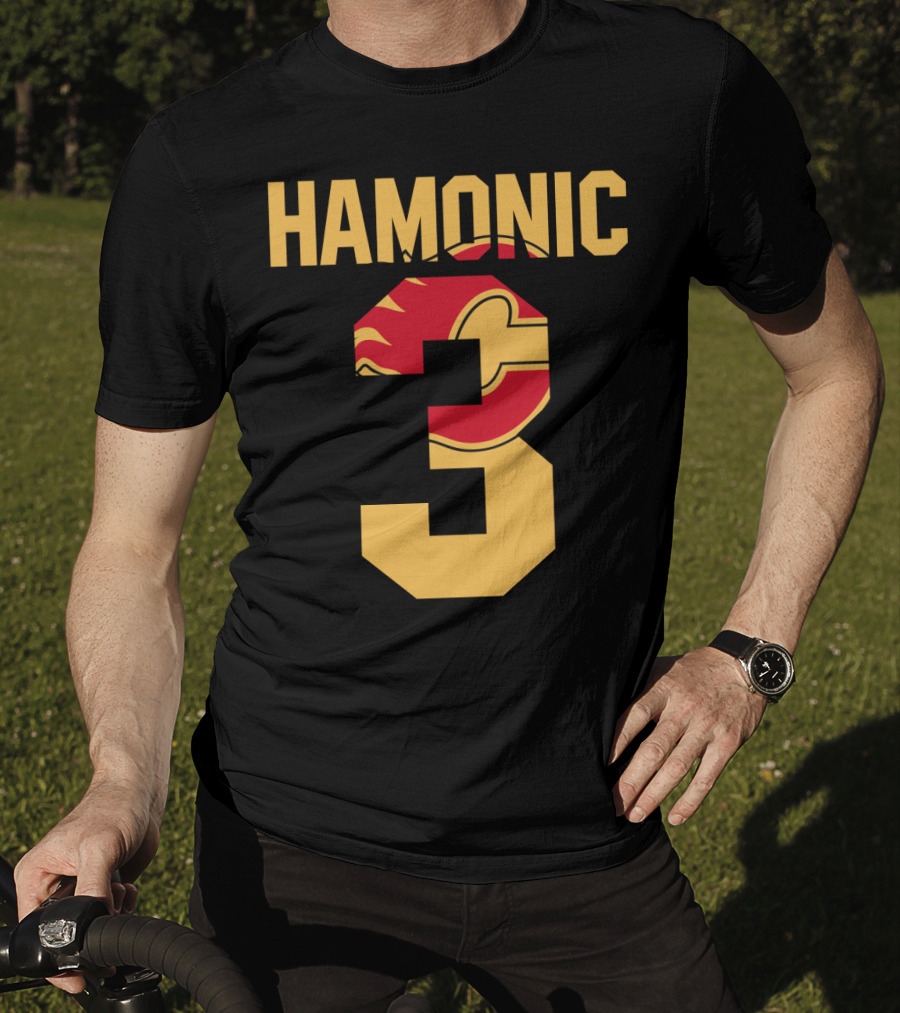 Calgary Flames Hamonic Number 3 NHL Fans Hockey T-Shirt