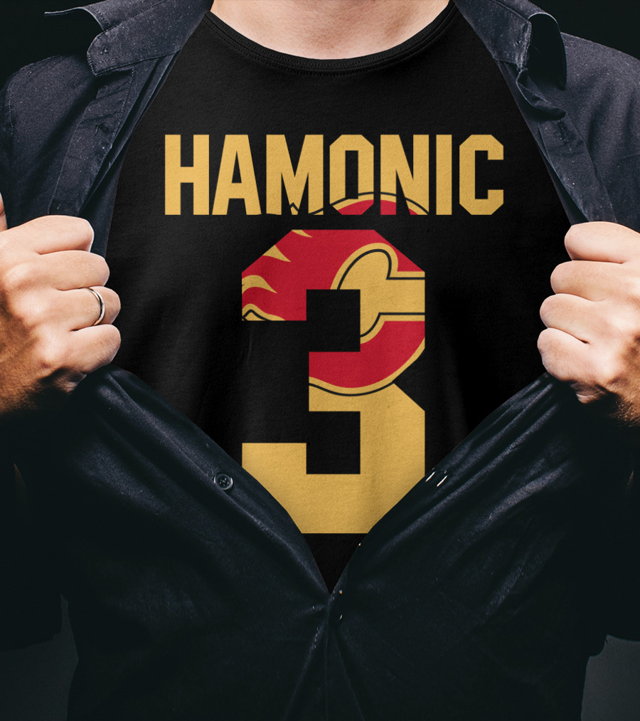Calgary Flames Hamonic Number 3 NHL Fans Hockey T-Shirt