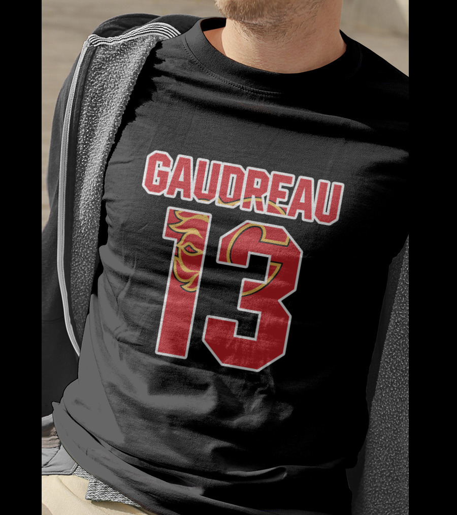 Calgary Flames Johnny Gaudreau 13 NHL Flames T-Shirt