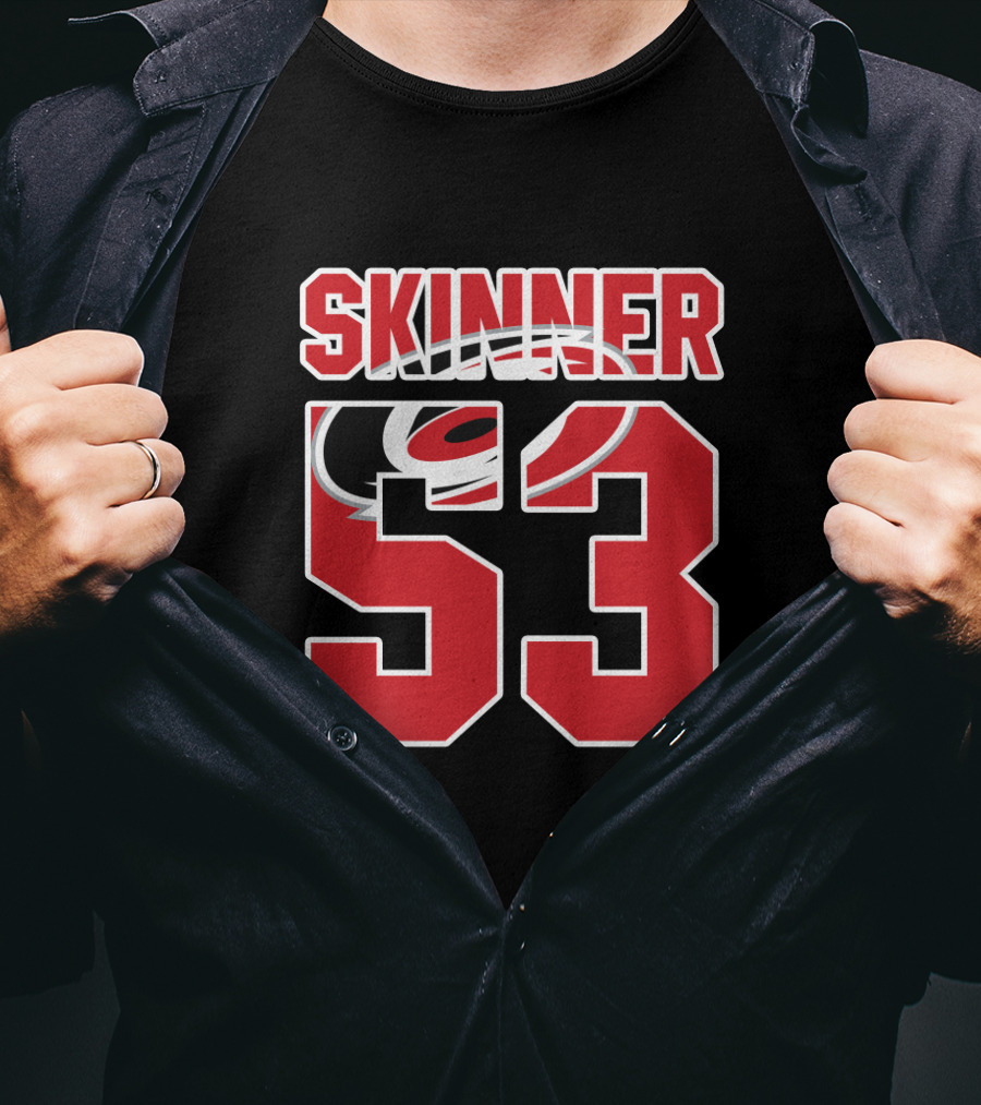 Carolina Hurricanes Jeff Skinner 53 NHL Hockey Fan T-Shirt