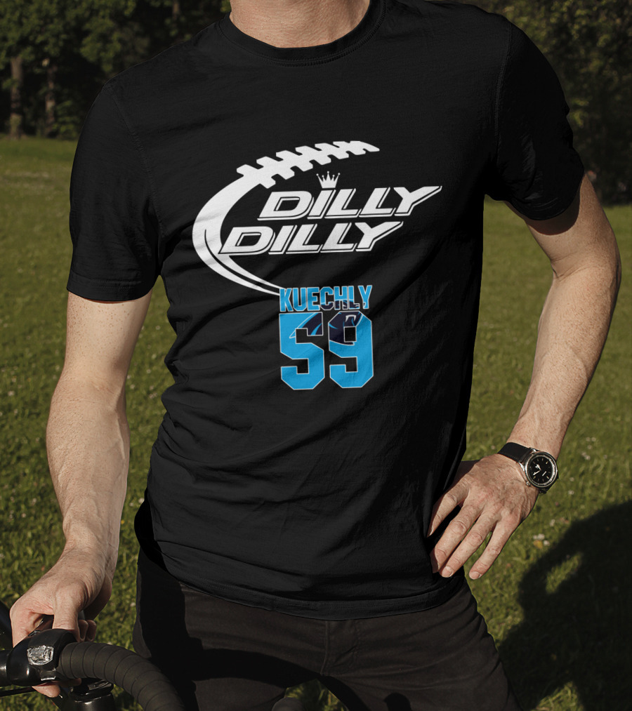 Carolina Panthers Luke Kuechly 59 Dilly Dilly Football T-Shirt