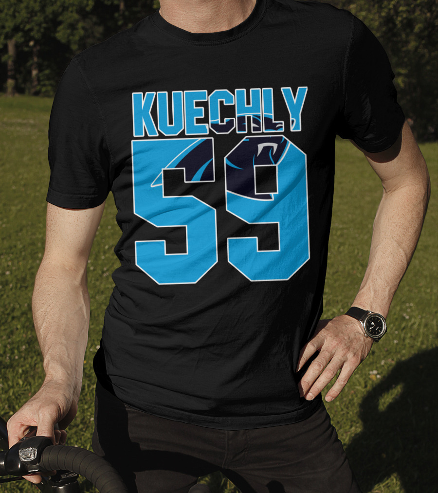 Carolina Panthers Luke Kuechly 59 Team Game Jersey T-Shirt