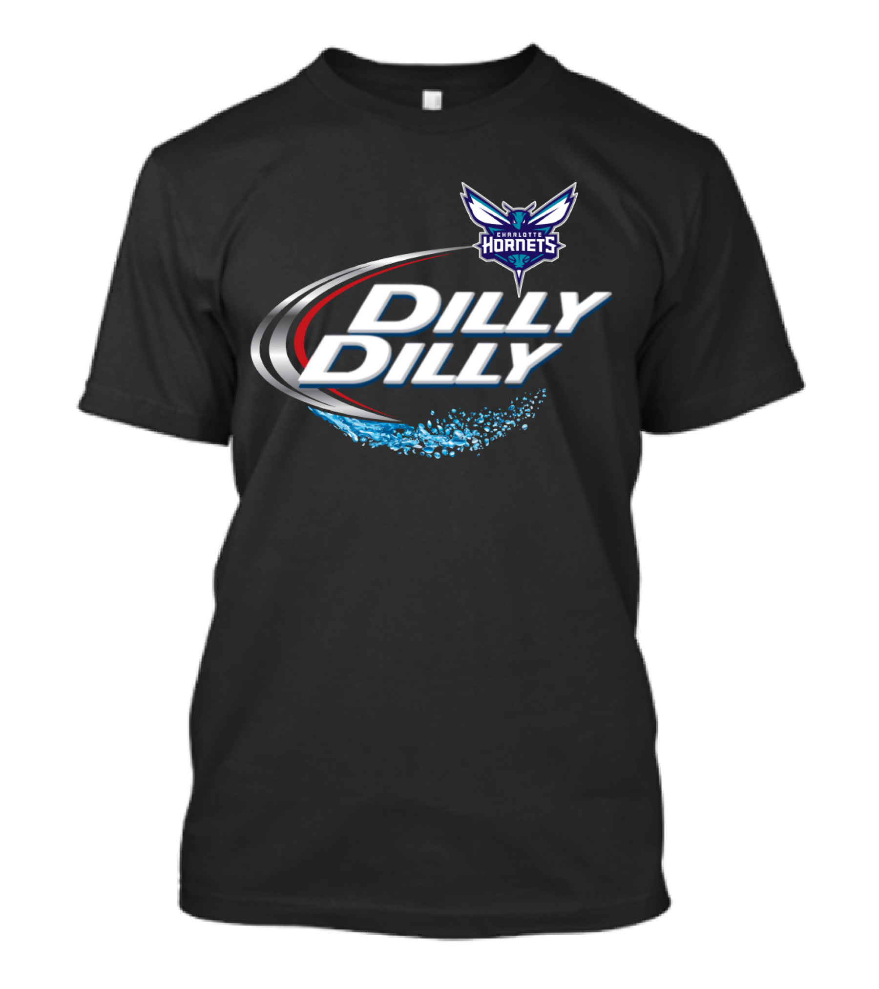 Charlotte Hornets Dilly Dilly Fan Logo Splash T-Shirt