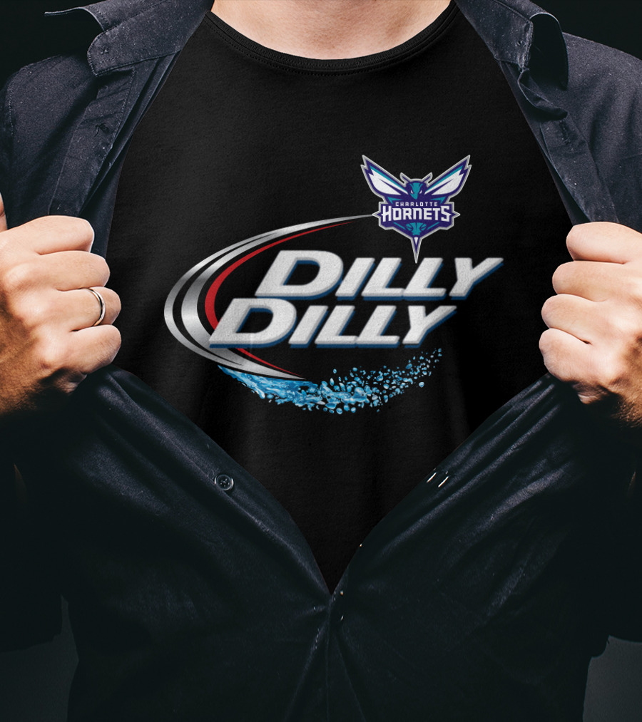 Charlotte Hornets Dilly Dilly Fan Logo Splash T-Shirt