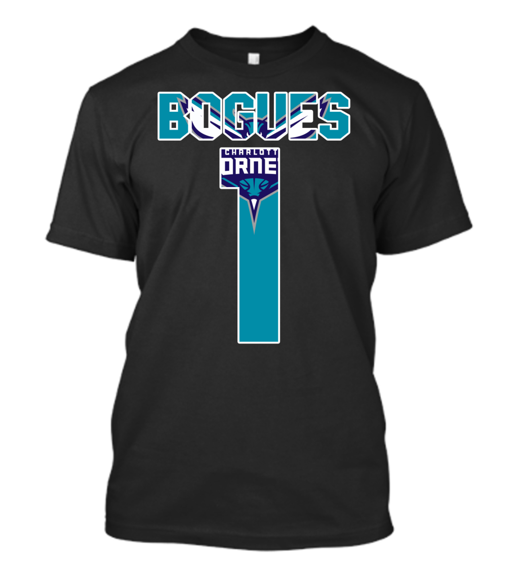 Bogues Number One Charlotte Hornets T-Shirt