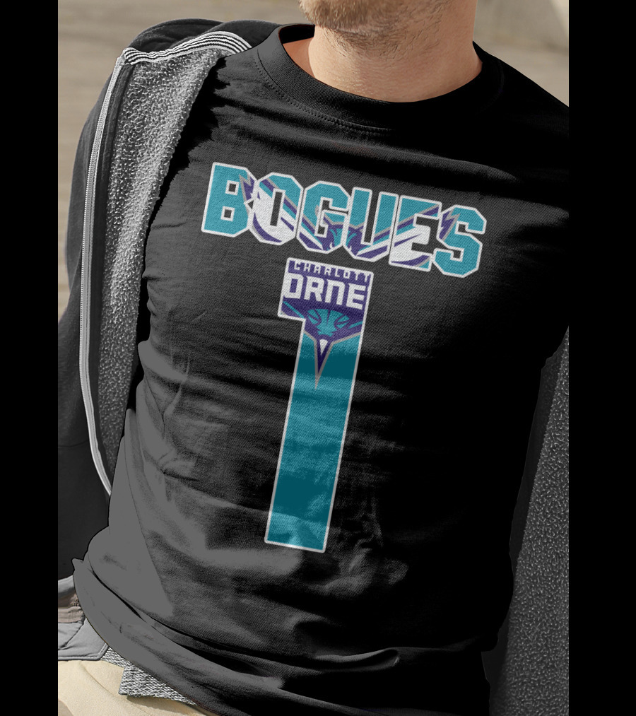 Bogues Number One Charlotte Hornets T-Shirt